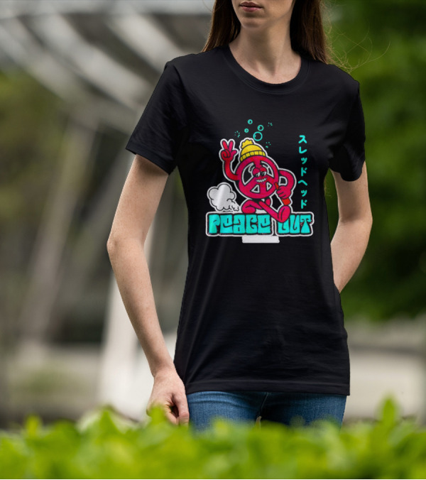 Peace Out Threadhead Japanese Text Bubble Elements T-Shirt
