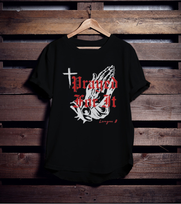 Jrue Holiday Prayed For It League 8 Cross And Praying Hands T-Shirt