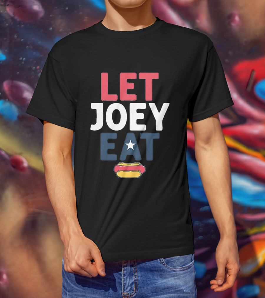 LET JOEY EAT Star Hotdog T-Shirt