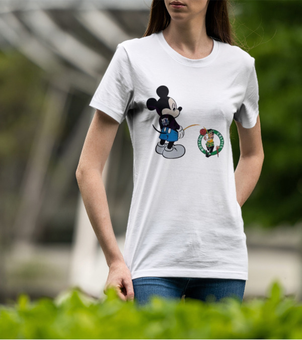 Mickey Mouse Dallas Mavericks Versus Boston Celtics T-Shirt