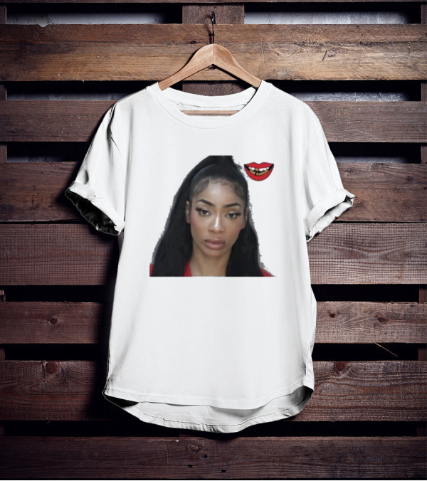 Tommie Lee Arrested Mugshot With Red Lips T-Shirt