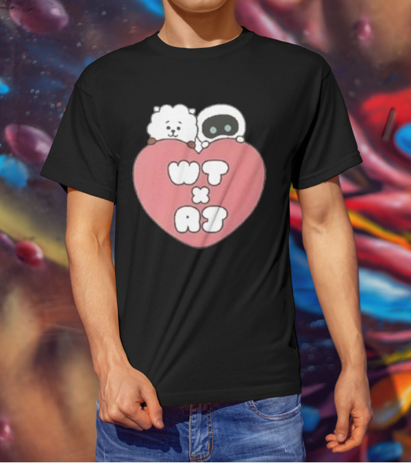 WT X RJ Heart Cute Collaboration T-Shirt