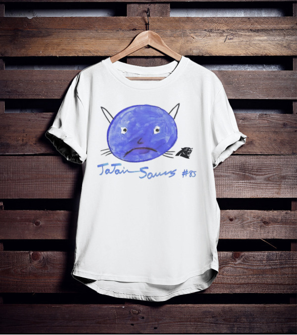 Rookies Paint Carolina Panthers Jajaun Saurs #85 T-Shirt