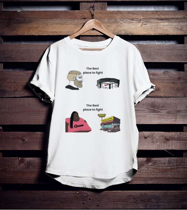 The Best Place To Fight Waffle House Queen Belt T-Shirt