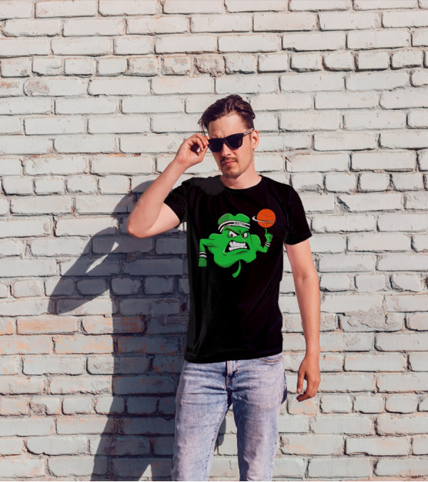 Boston Celtics Angry Clover Basketball T-Shirt