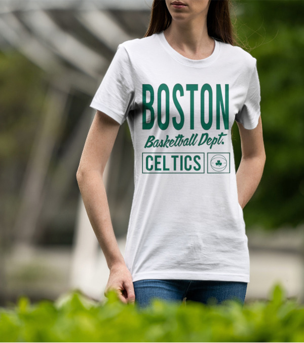 Boston Celtics Basketball Dept Celtics Shamrock T-Shirt