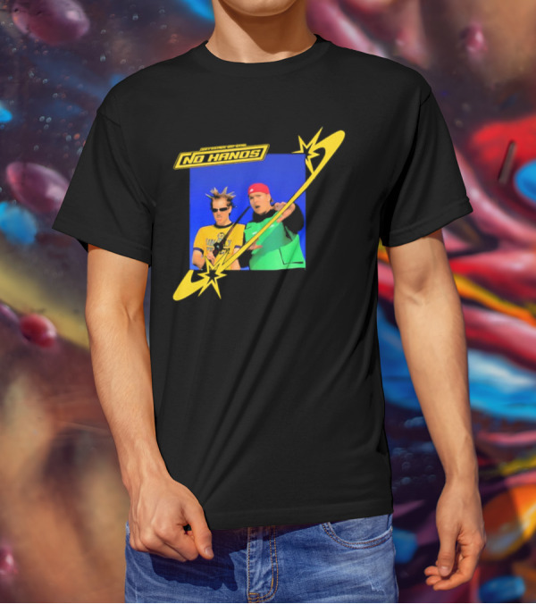 Joey Valence And Brae No Hands Retro Graphic Duo In Yellow And Green With Starburst T-Shirt