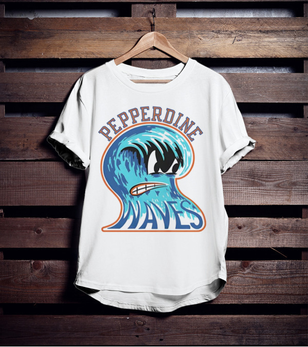 Pepperdine Waves Vintage Angry Wave T-Shirt