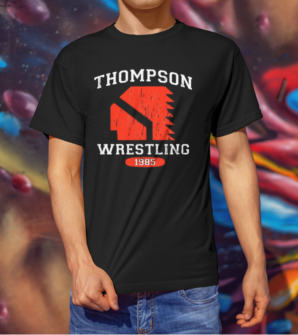 Thompson Wrestling 1985 Red Spartan T-Shirt