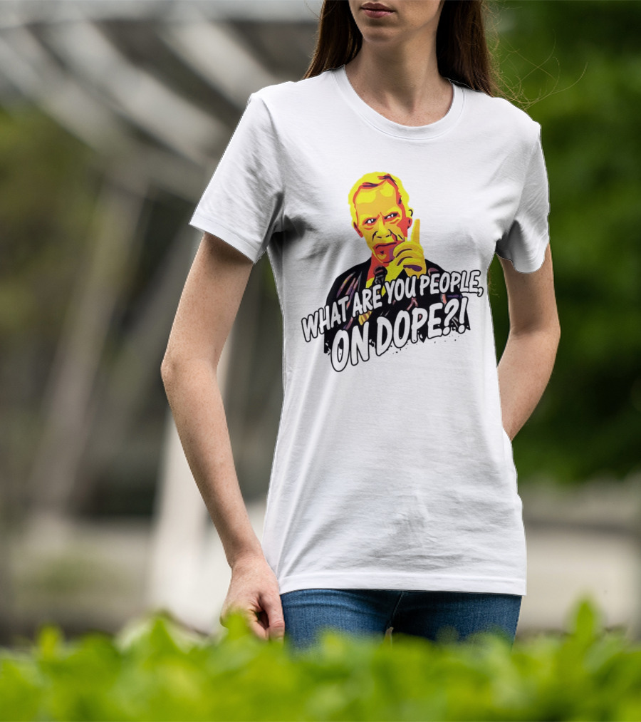 What Are You People On Dope Bold Pop Art Style Mr Hand T-Shirt