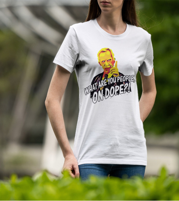 What Are You People On Dope Bold Pop Art Style Mr Hand T-Shirt