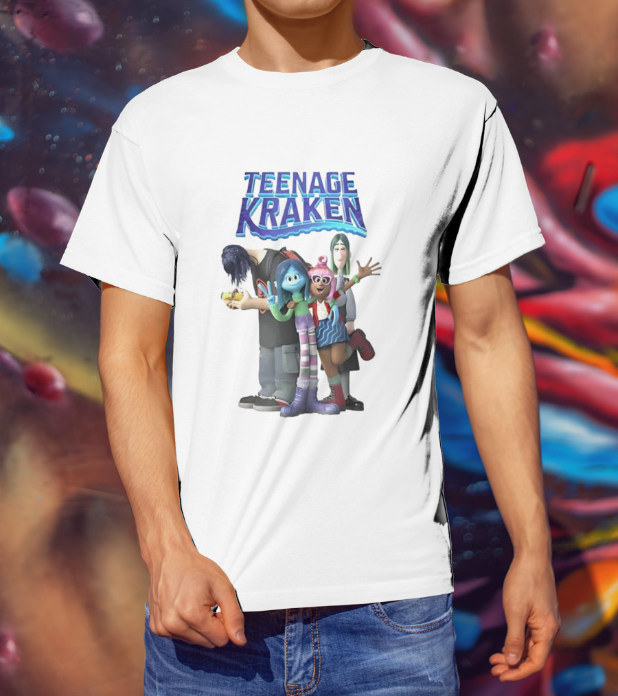 Teenage Kraken Animated Characters Ensemble T-Shirt