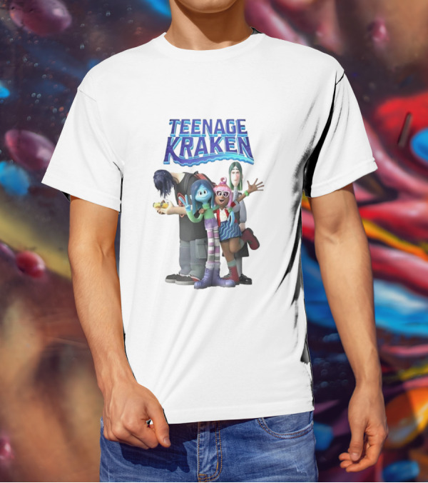 Teenage Kraken Animated Characters Ensemble T-Shirt
