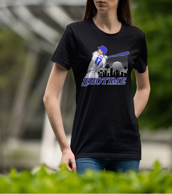 Ohtani 17 Shotime Skyline Baseball Player Dodgers Los Angeles T-Shirt