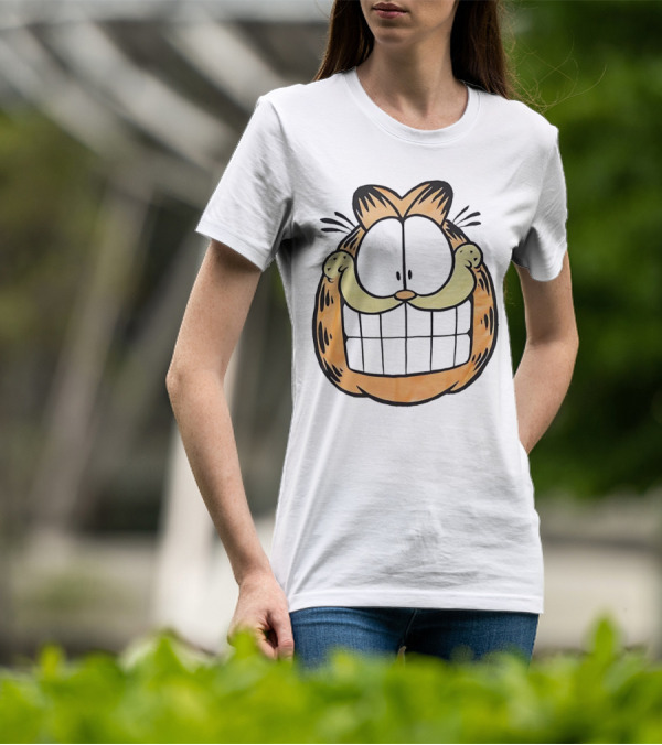 Garfield Big Face Classic Retro Comic Cat T-Shirt