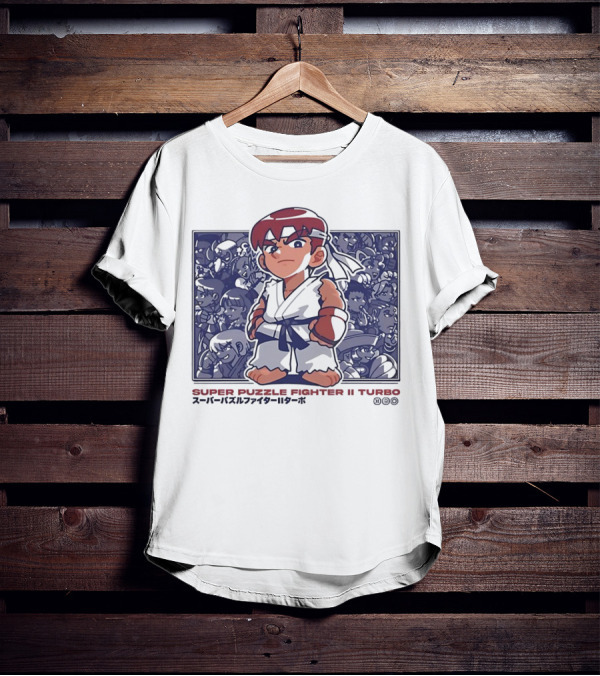 Super Puzzle Fighter II Turbo Character Lineup T-Shirt
