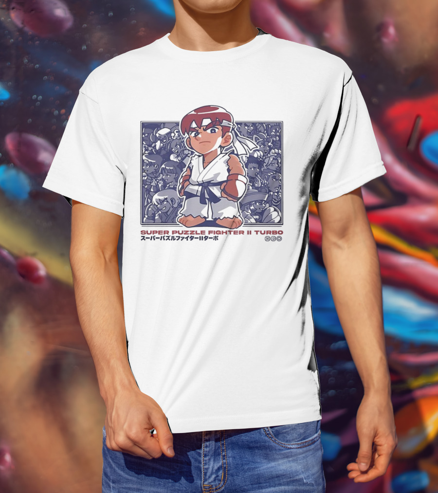 Super Puzzle Fighter II Turbo Character Lineup T-Shirt