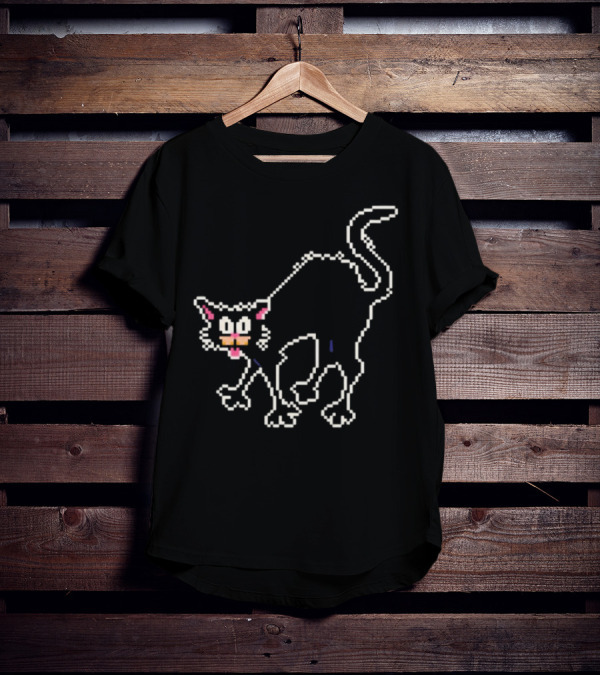 The Tom Ward Show Tom Cat 8 Bit Retro Pixel T-Shirt