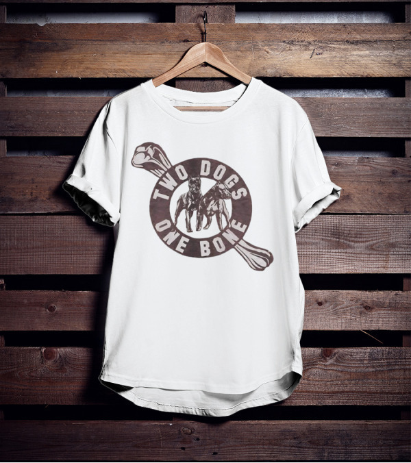Two Dogs One Bone Pittsburgh Football Rivalry Inspired T-Shirt