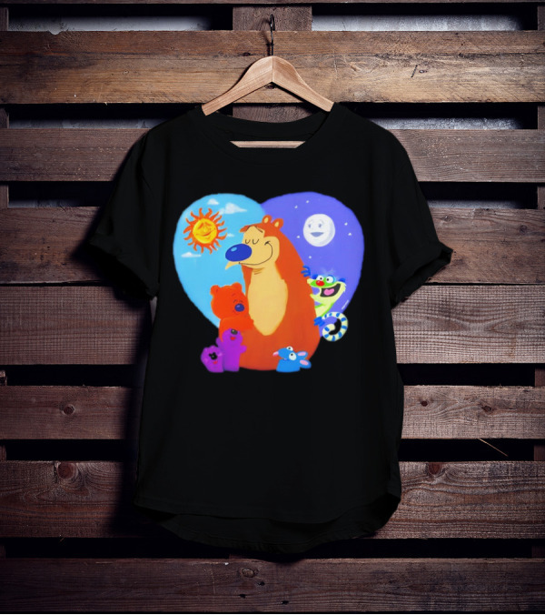 Bear In The Big Blue House Muppet History With Sun And Moon Characters T-Shirt
