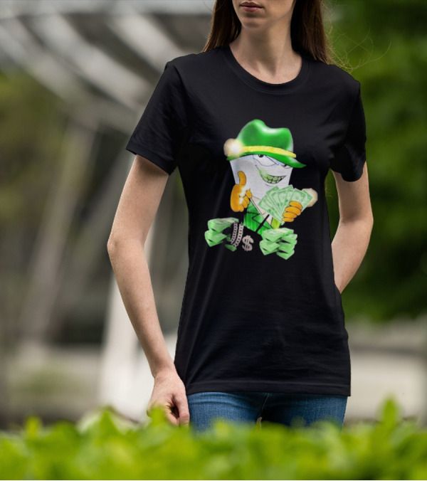 Thug Shake Money Master Shake With Cash And Green Hat T-Shirt