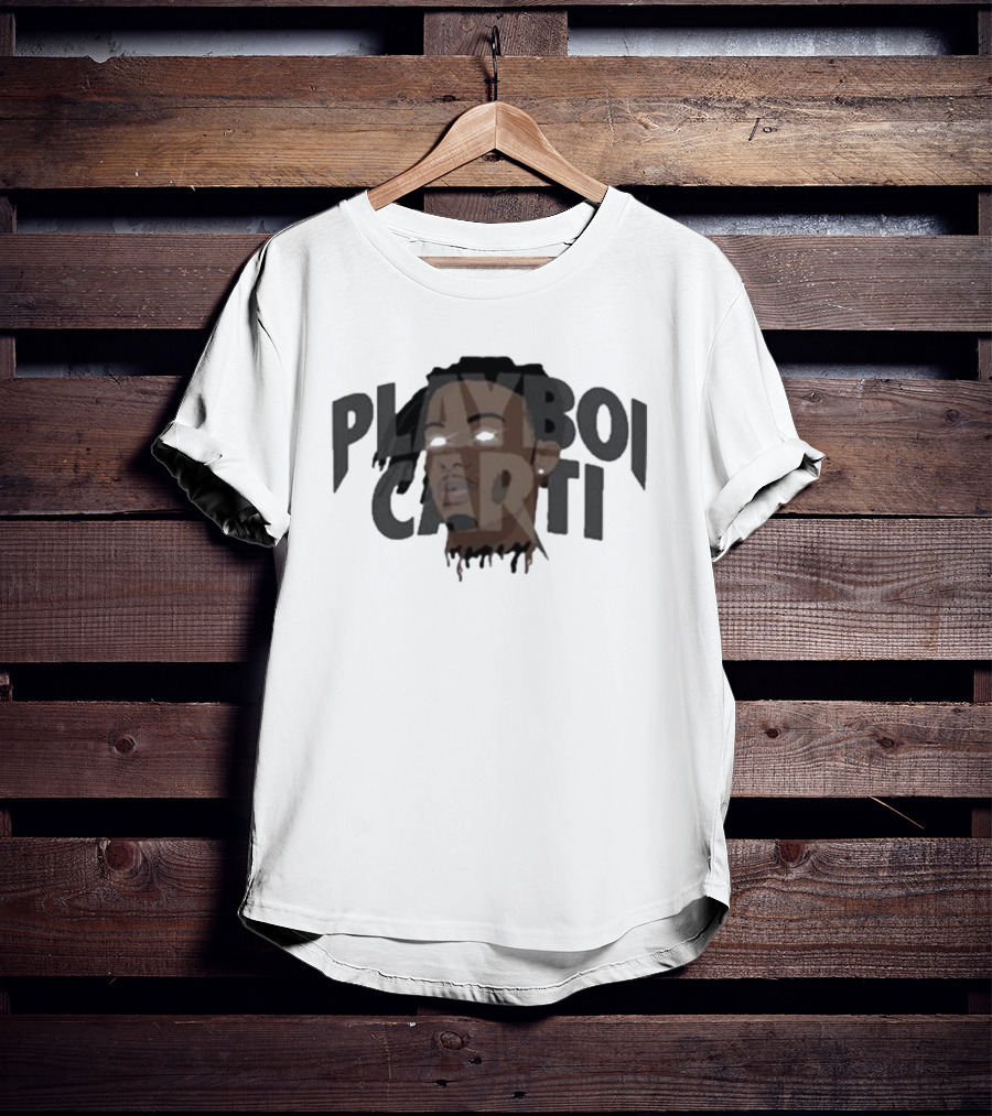 Playboi Carti Glow Eyes Portrait Dark T-Shirt