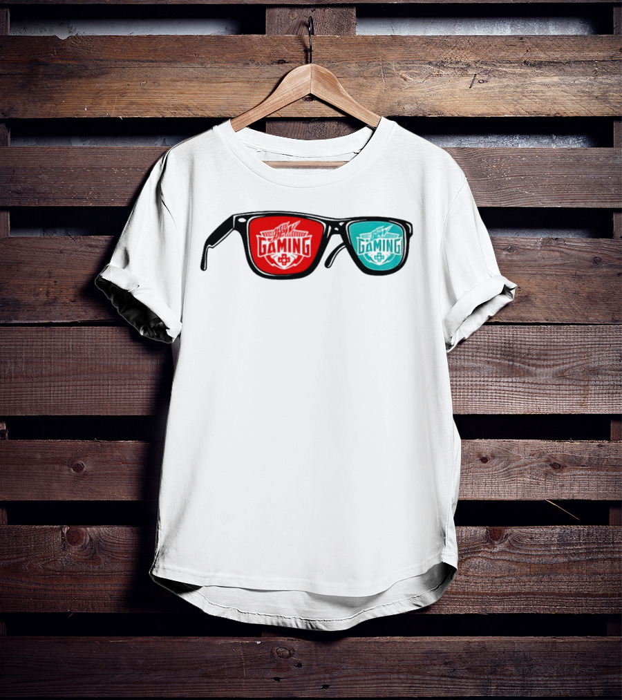 Gaming Spectacles Mtn Dew Red Blue Vibes T-Shirt
