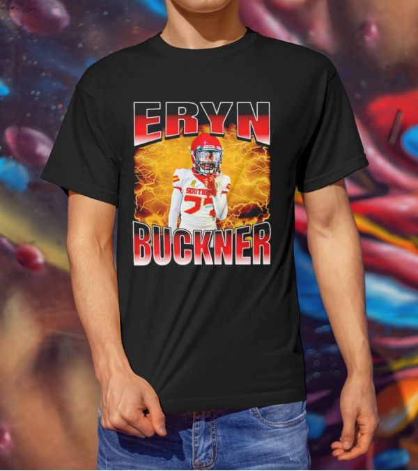 Eryn Buckner Southern Football Vintage Style With Lightning Background T-Shirt