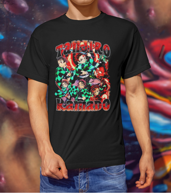 Tanjiro Kamado Vintage Anime Character Collection T-Shirt