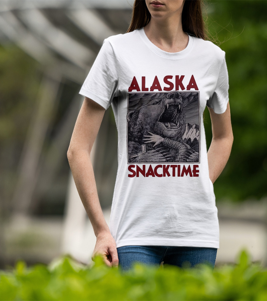 ALASKA SNACKTIME Bear Art By Ray Troll T-Shirt