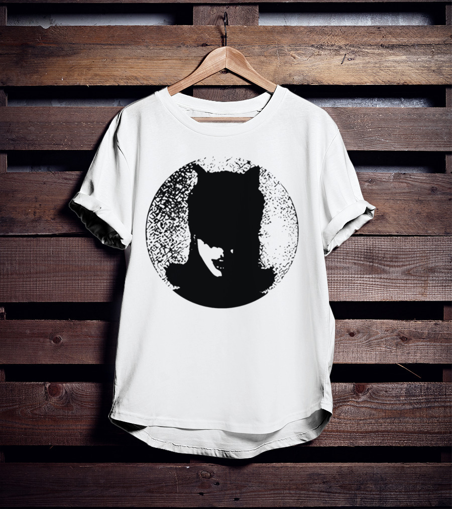 Batwoman The Boy Is Mine Dark Silhouette Circle T-Shirt