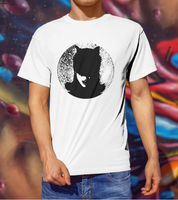 Batwoman The Boy Is Mine Dark Silhouette Circle T-Shirt