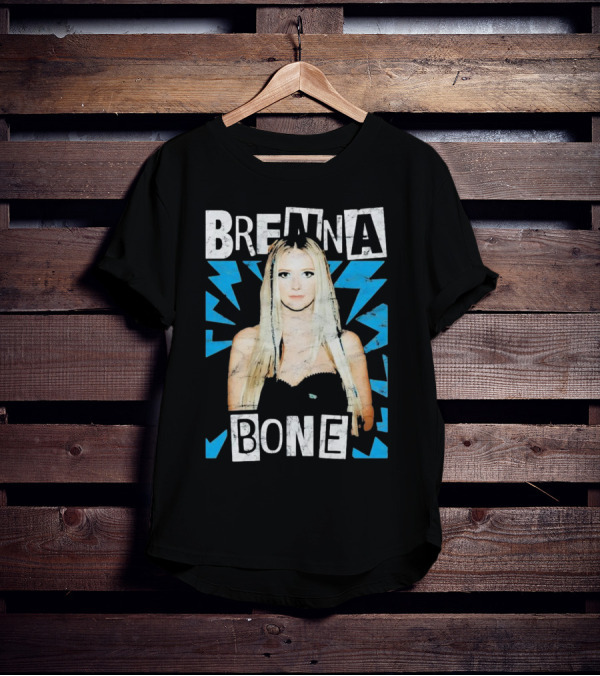 Brenna Bone Lightning Vintage Blue T-Shirt