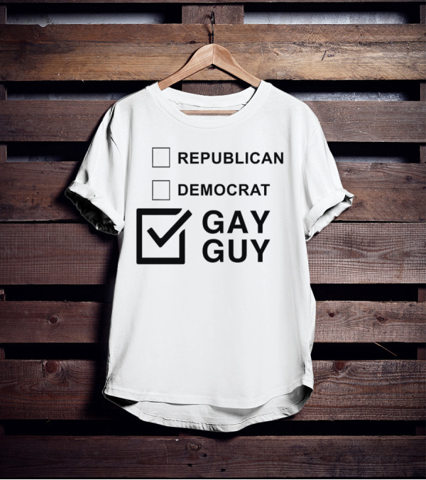 Republican Democrat Gay Guy Checkboxes T-Shirt