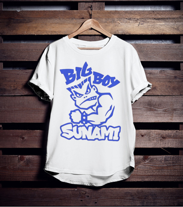 Big Boy Sunami Punching Character T-Shirt