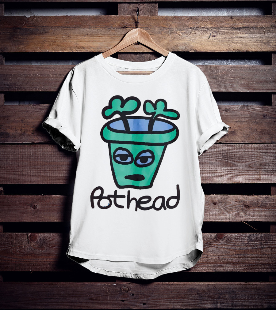 For The Homies Pothead Plant Cartoon T-Shirt