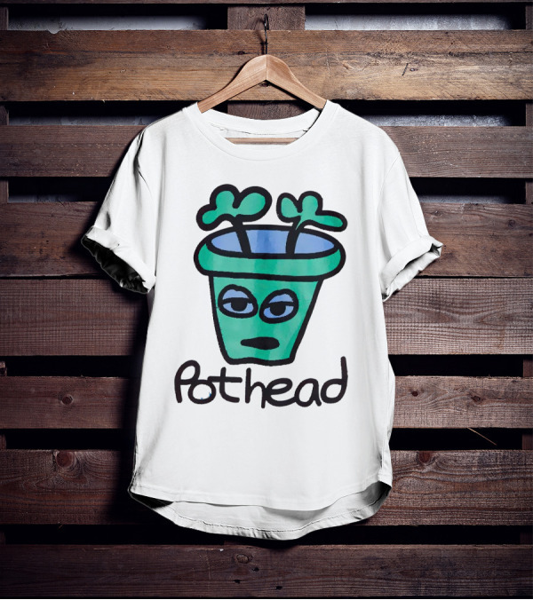For The Homies Pothead Plant Cartoon T-Shirt