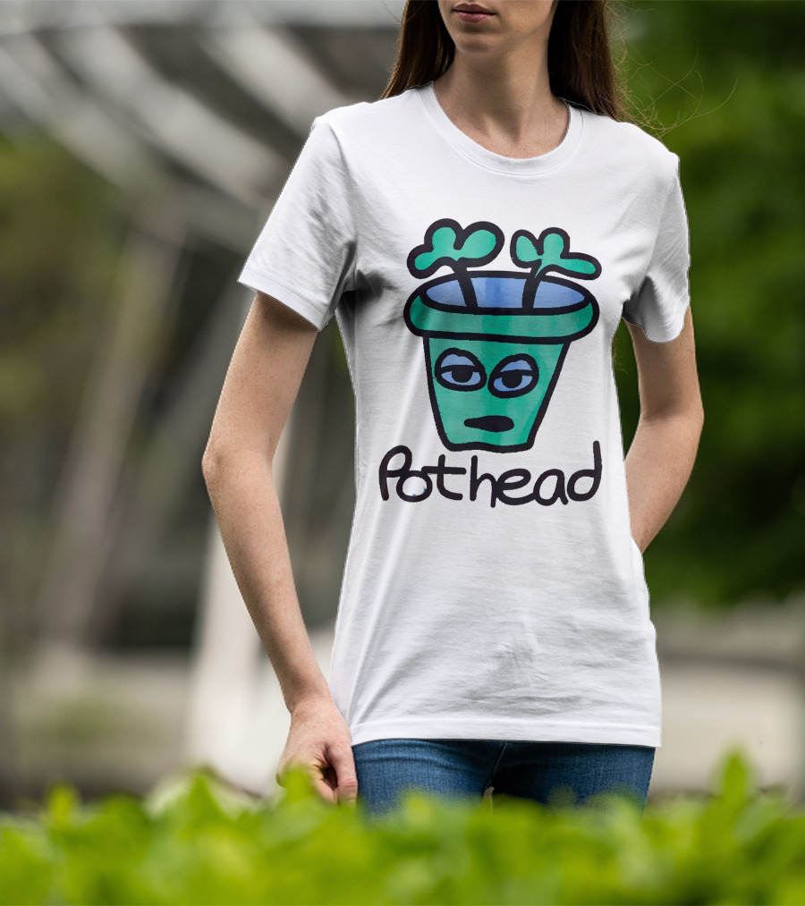 For The Homies Pothead Plant Cartoon T-Shirt