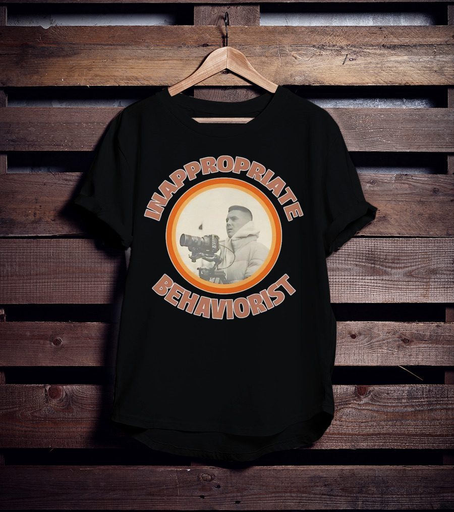 Inappropriate Behaviorist Vintage Camera Circle T-Shirt