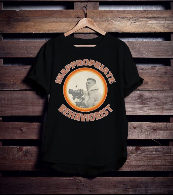 Inappropriate Behaviorist Vintage Camera Circle T-Shirt