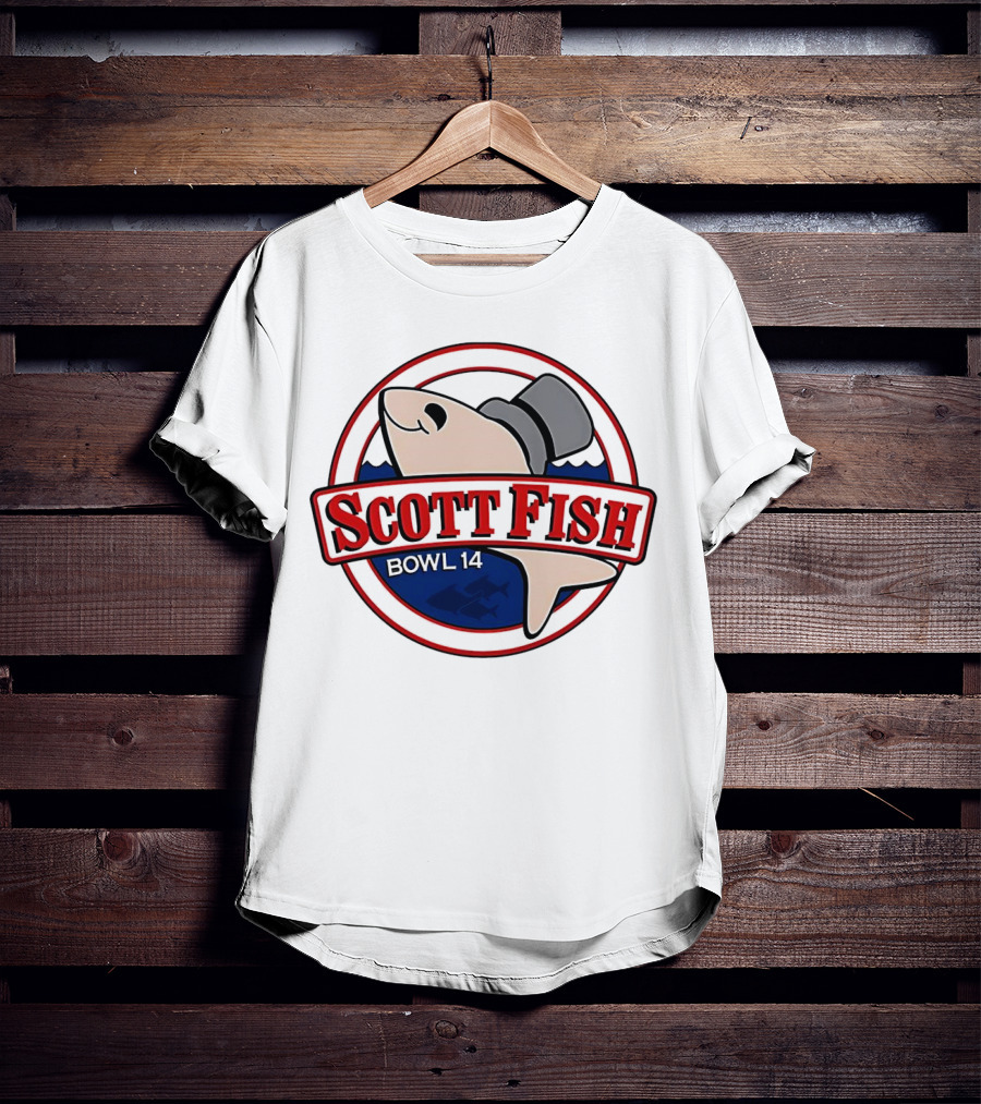 Scott Fish Bowl 14 Shark With Top Hat T-Shirt