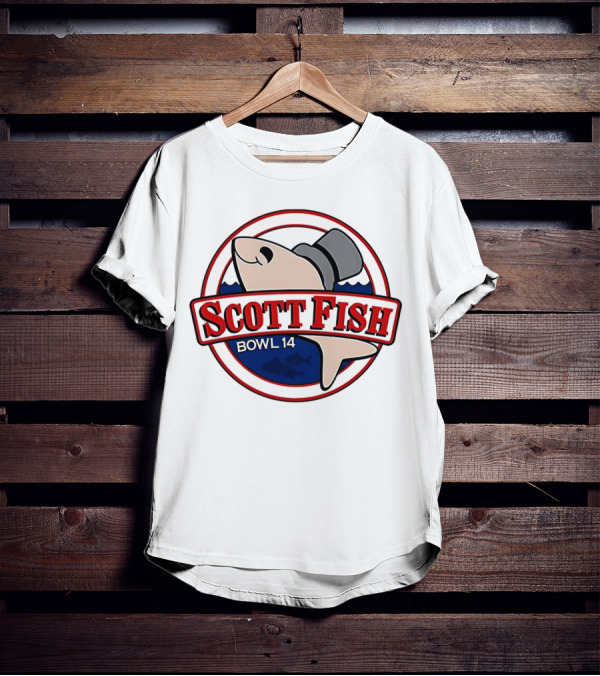 Scott Fish Bowl 14 Shark With Top Hat T-Shirt