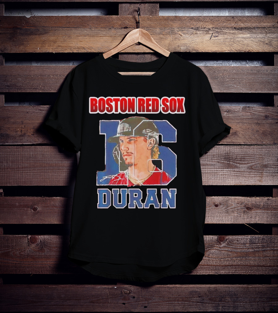 Boston Red Sox Jarren Duran 16 Portrait Patch T-Shirt