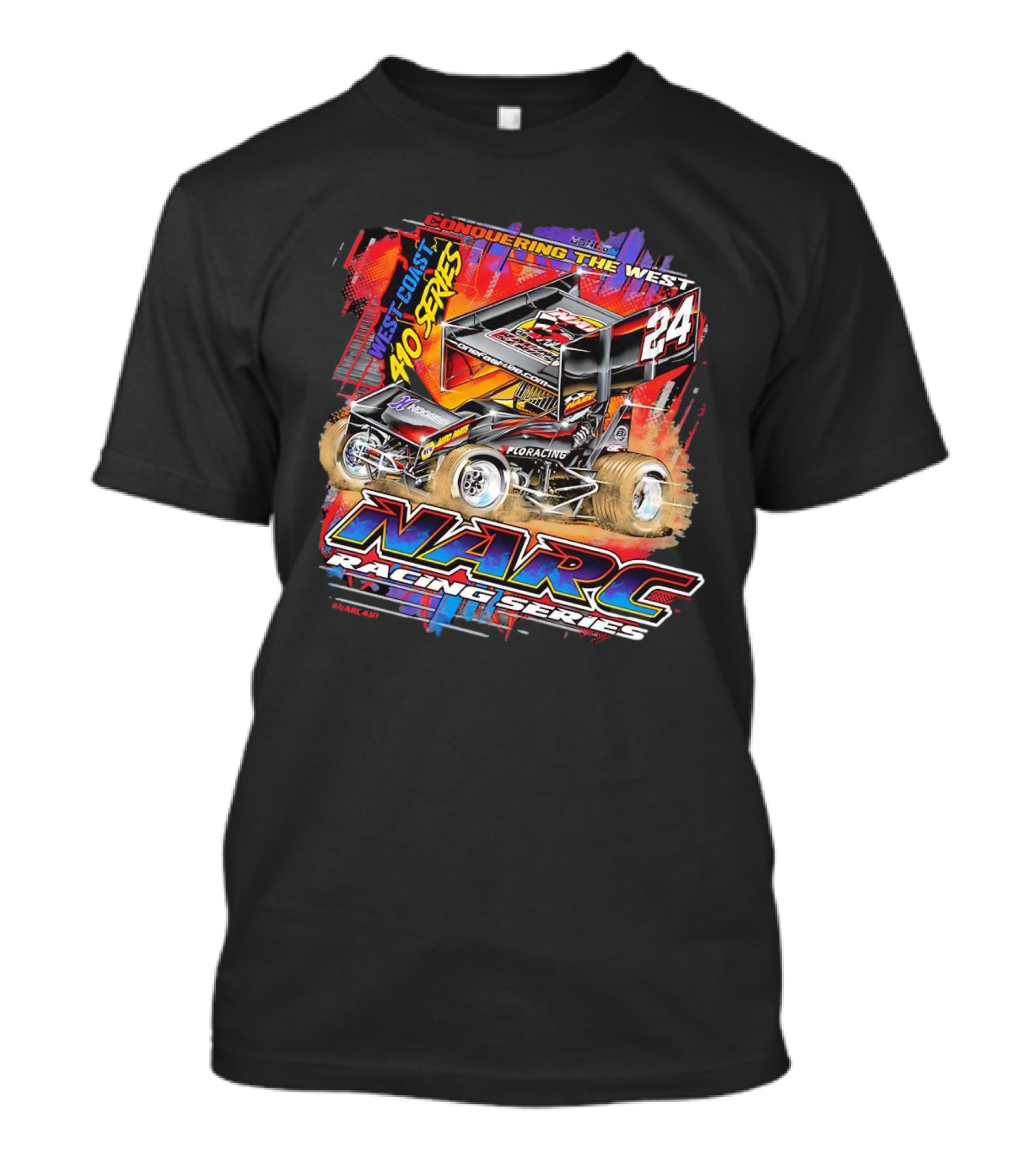 Conquering The West Coast 410 Series NARC Racing Series 24 T-Shirt