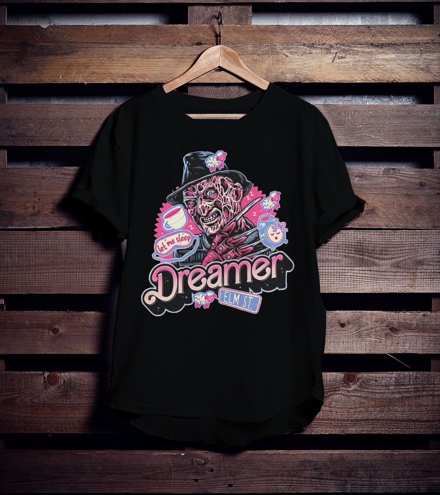 Freddy Krueger Dreamer Let Me Sleep Elm St T-Shirt