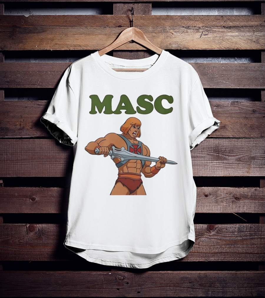 MASC He-Man Comic Character T-Shirt