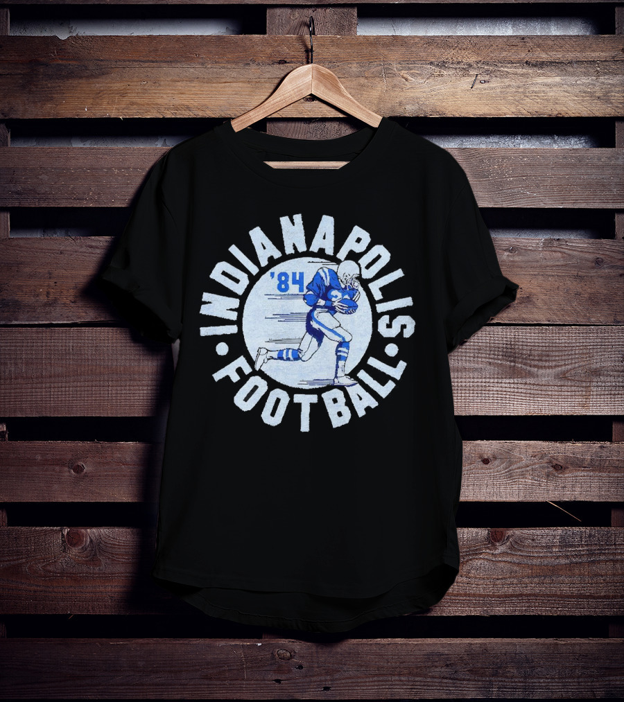 Indianapolis Football 1984 Vintage Blue And White Player T-Shirt