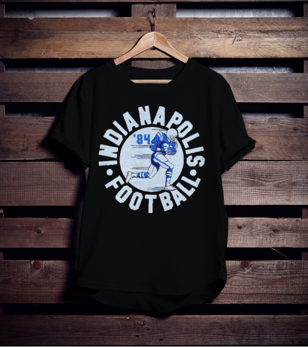 Indianapolis Football 1984 Vintage Blue And White Player T-Shirt
