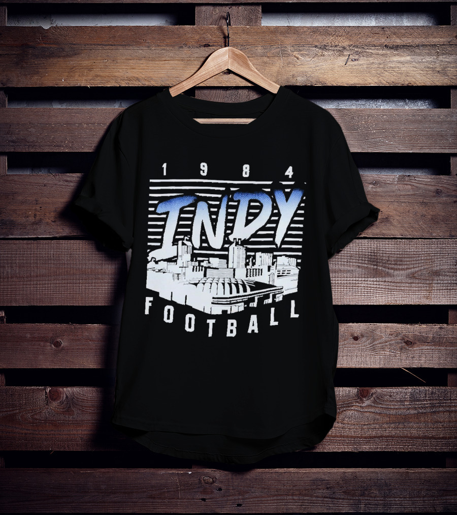 1984 Indy Football Skyline T-Shirt