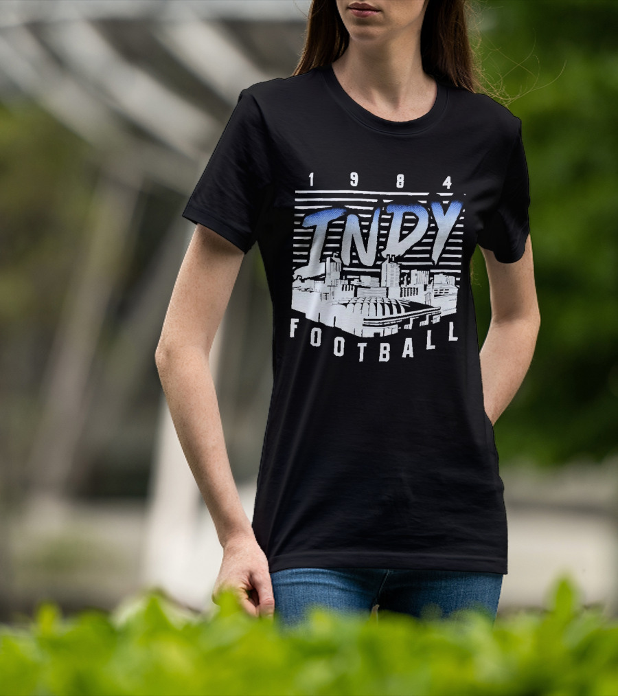 1984 Indy Football Skyline T-Shirt